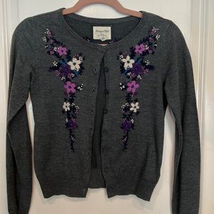 Heritage 1981 flower embroidered cardigan, sz S